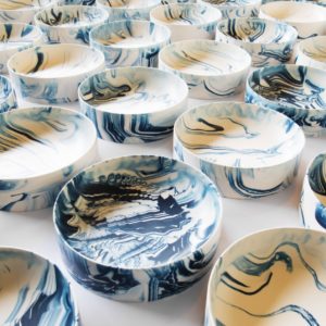 Poured-Bowls_dark-blue-many_Troels-Flensted
