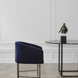 Covent Chair, Florence Dining Table, Front, The Dark Room, Image, New Works, Low Res