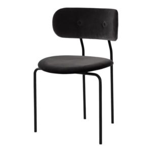 Coco_DiningChair_Black_Velluto_Cotone_130_Front_grande