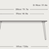 Table In Between SK5 dimensions
