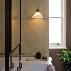 Applique Conic IP44 mur chrome poli